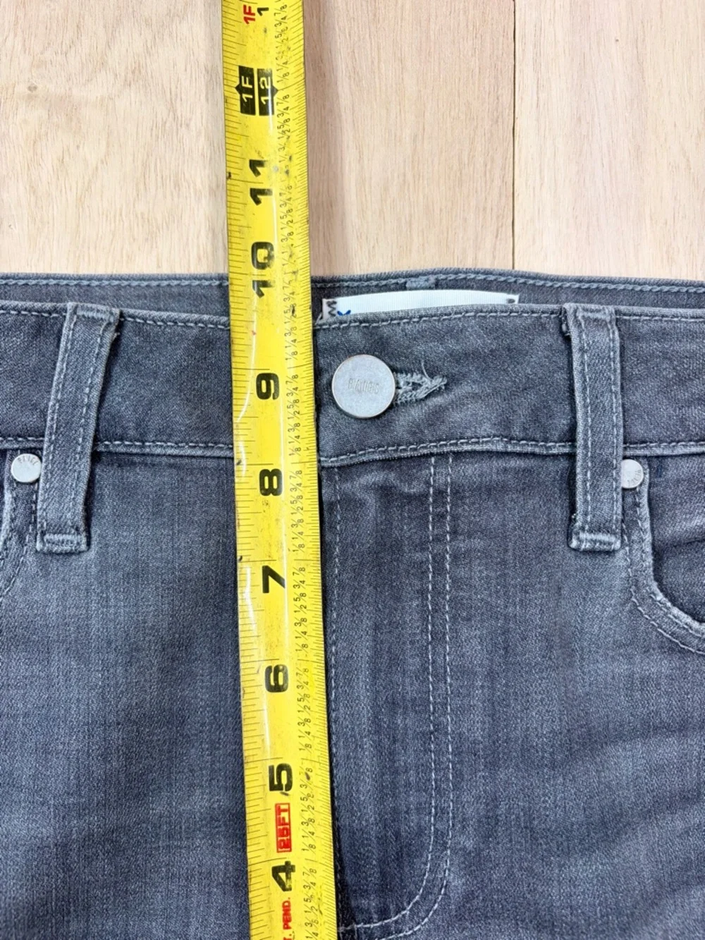 PAIGE Hoxton Ankle Jeans Gray Stone Wash Women’s 26 - Picture 11 of 14